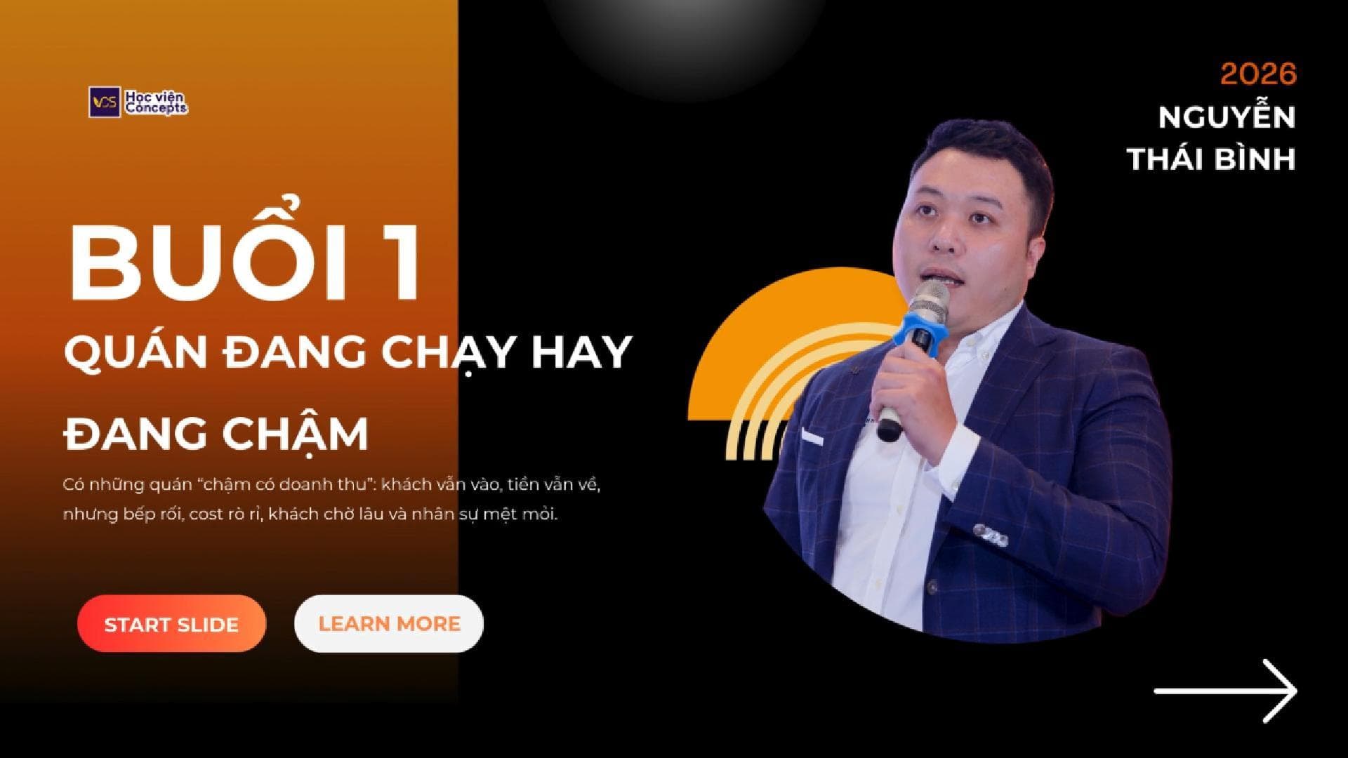 Vận hành F&B Cơ Bản - Khóa 1
